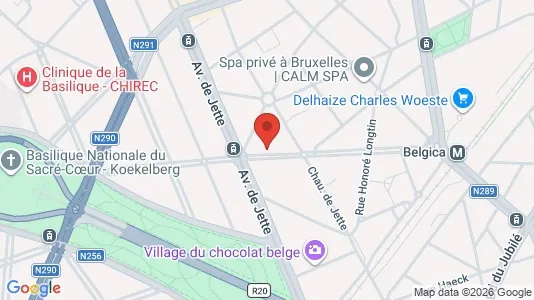 Apartments for rent i Brussels Jette - kort over placeringen