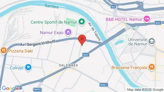 Apartments for rent i Namen - kort over placeringen