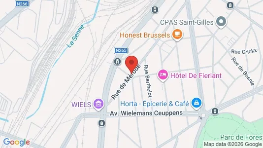 Apartments for rent i Brussels Vorst - kort over placeringen