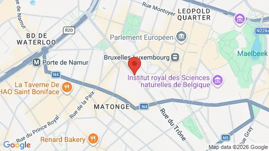 Apartments for rent i Brussels Elsene - kort over placeringen