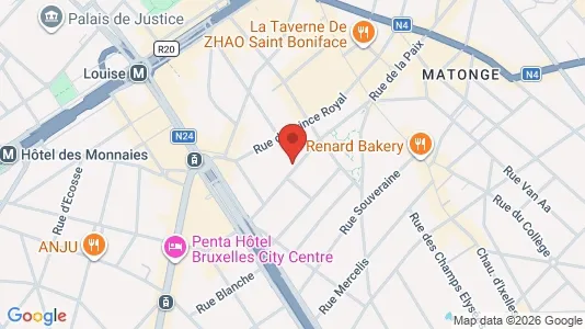 Apartments for rent i Brussels Elsene - kort over placeringen