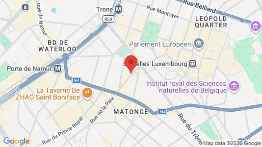 Apartments for rent i Brussels Elsene - kort over placeringen