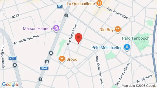 Apartments for rent i Brussels Elsene - kort over placeringen