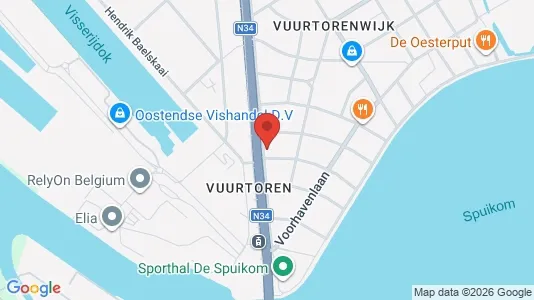 Apartments for rent i Oostende - kort over placeringen