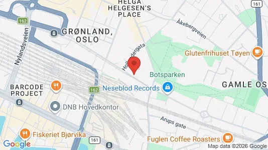 Rooms for rent i Oslo Gamle Oslo - kort over placeringen
