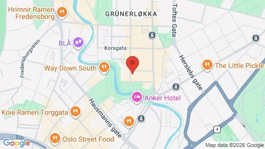 Apartments for rent i Oslo Grünerløkka - kort over placeringen
