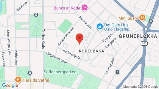 Apartments for rent i Oslo Grünerløkka - kort over placeringen