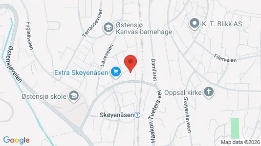Rooms for rent i Oslo Østensjø - kort over placeringen