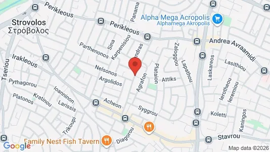 Apartments for rent i Nicosia Strovolos - kort over placeringen