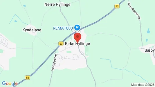Houses for rent i Kirke Hyllinge - kort over placeringen