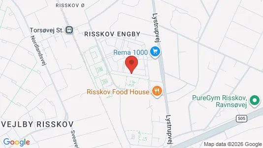 Apartments for rent i Risskov - kort over placeringen