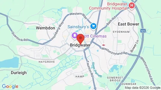 Apartments for rent i Bridgwater - Somerset - kort over placeringen