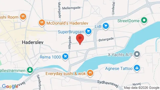 Apartments for rent i Haderslev - kort over placeringen