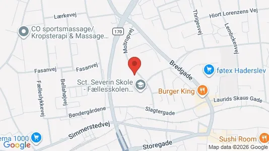 Apartments for rent i Haderslev - kort over placeringen