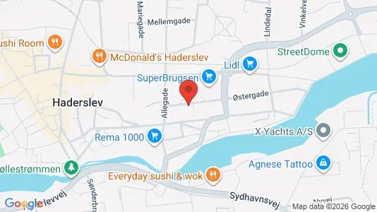 Apartments for rent i Haderslev - kort over placeringen