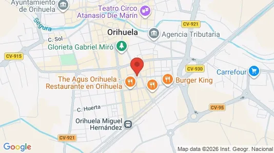 Apartments for rent i Orihuela - kort over placeringen