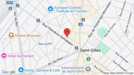 Apartments for rent i Brussels Sint-Gillis - kort over placeringen