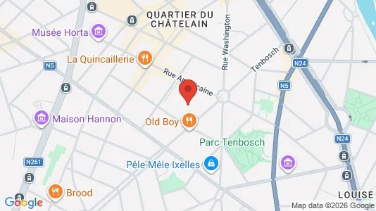 Apartments for rent i Brussels Elsene - kort over placeringen