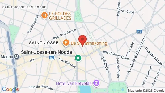 Apartments for rent i Brussels Sint-Joost-ten-Node - kort over placeringen