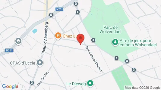 Apartments for rent i Brussels Ukkel - kort over placeringen