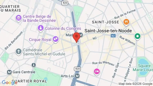 Apartments for rent i Stad Brussel - kort over placeringen