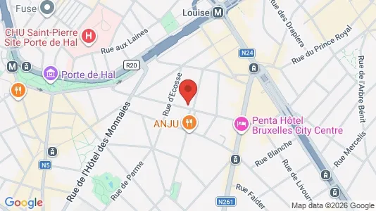 Apartments for rent i Brussels Sint-Gillis - kort over placeringen