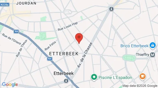 Apartments for rent i Brussels Etterbeek - kort over placeringen