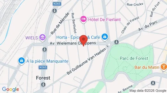 Apartments for rent i Brussels Vorst - kort over placeringen
