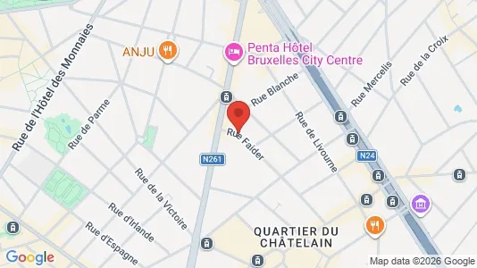 Apartments for rent i Brussels Sint-Gillis - kort over placeringen