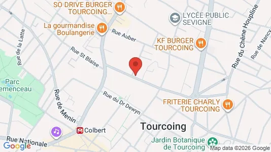 Apartments for rent i Lille - kort over placeringen