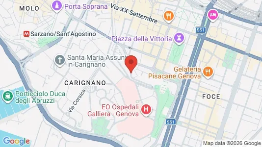 Apartments for rent i Genoa - kort over placeringen