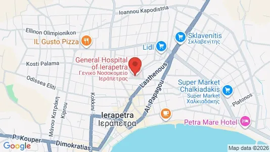 Apartments for rent i Ierapetra - kort over placeringen