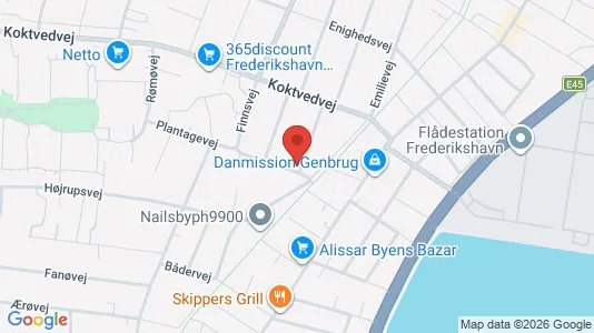 Apartments for rent i Frederikshavn - kort over placeringen