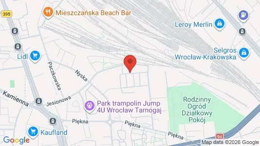 Apartments for rent i Wrocław - kort over placeringen