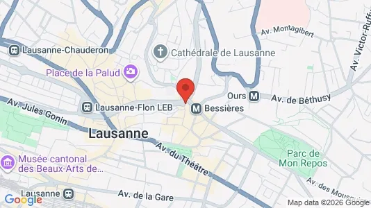 Apartments for rent i Lausanne - kort over placeringen