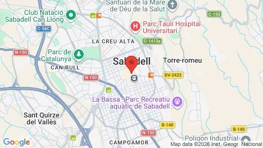 Apartments for rent i Sabadell - kort over placeringen