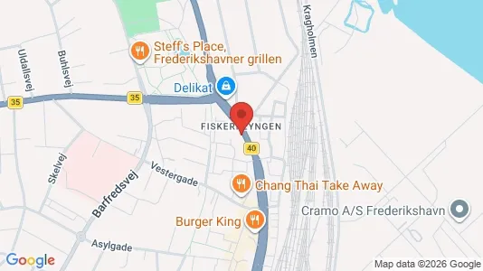 Apartments for rent i Frederikshavn - kort over placeringen