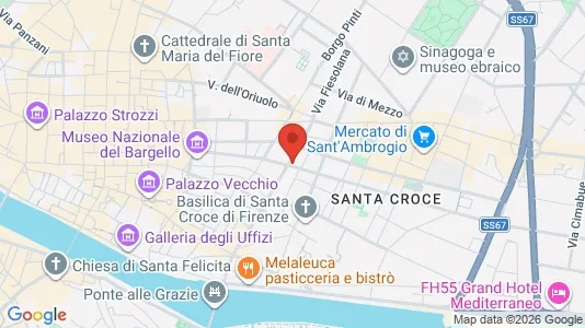 Apartments for rent i Florence - kort over placeringen