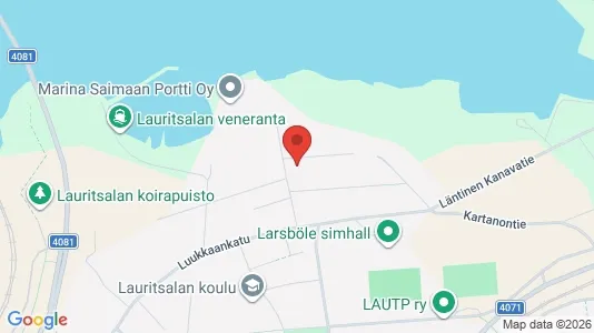 Apartments for rent i Lappeenranta - kort over placeringen
