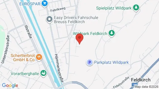 Apartments for rent i Feldkirch - kort over placeringen