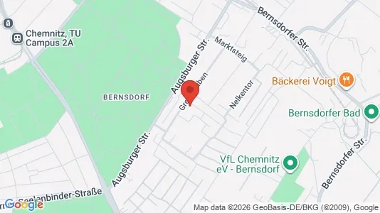 Apartments for rent i Chemnitz - kort over placeringen