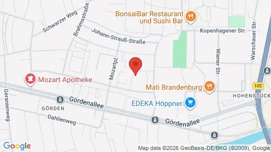 Apartments for rent i Brandenburg an der Havel - kort over placeringen