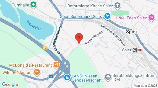 Apartments for rent i Frutigen-Niedersimmental - kort over placeringen
