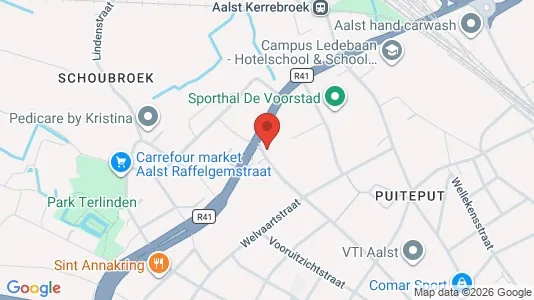 Apartments for rent i Aalst - kort over placeringen