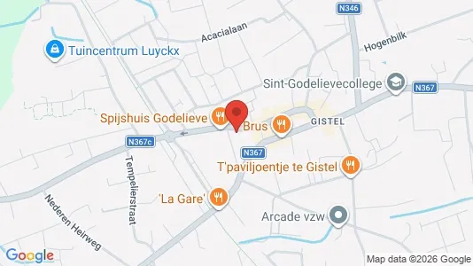 Apartments for rent i Gistel - kort over placeringen