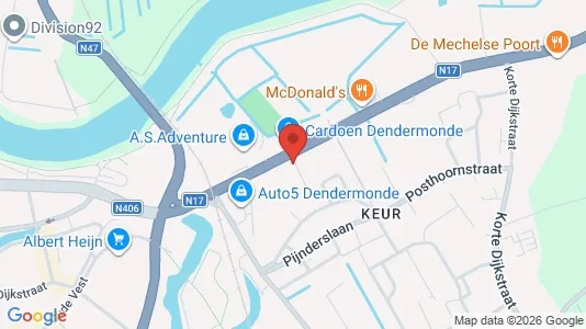 Apartments for rent i Dendermonde - kort over placeringen