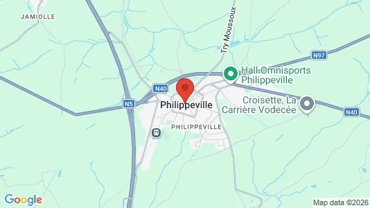 Houses for rent i Philippeville - kort over placeringen