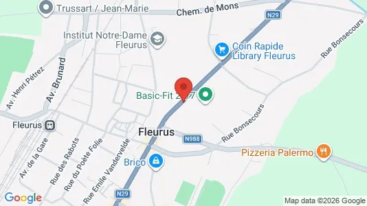 Apartments for rent i Fleurus - kort over placeringen