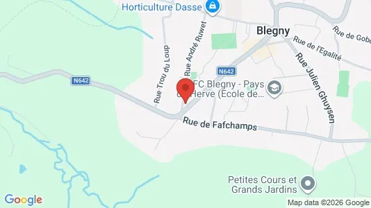Apartments for rent i Blégny - kort over placeringen