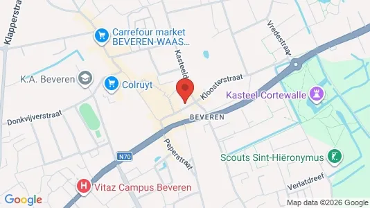 Apartments for rent i Beveren - kort over placeringen